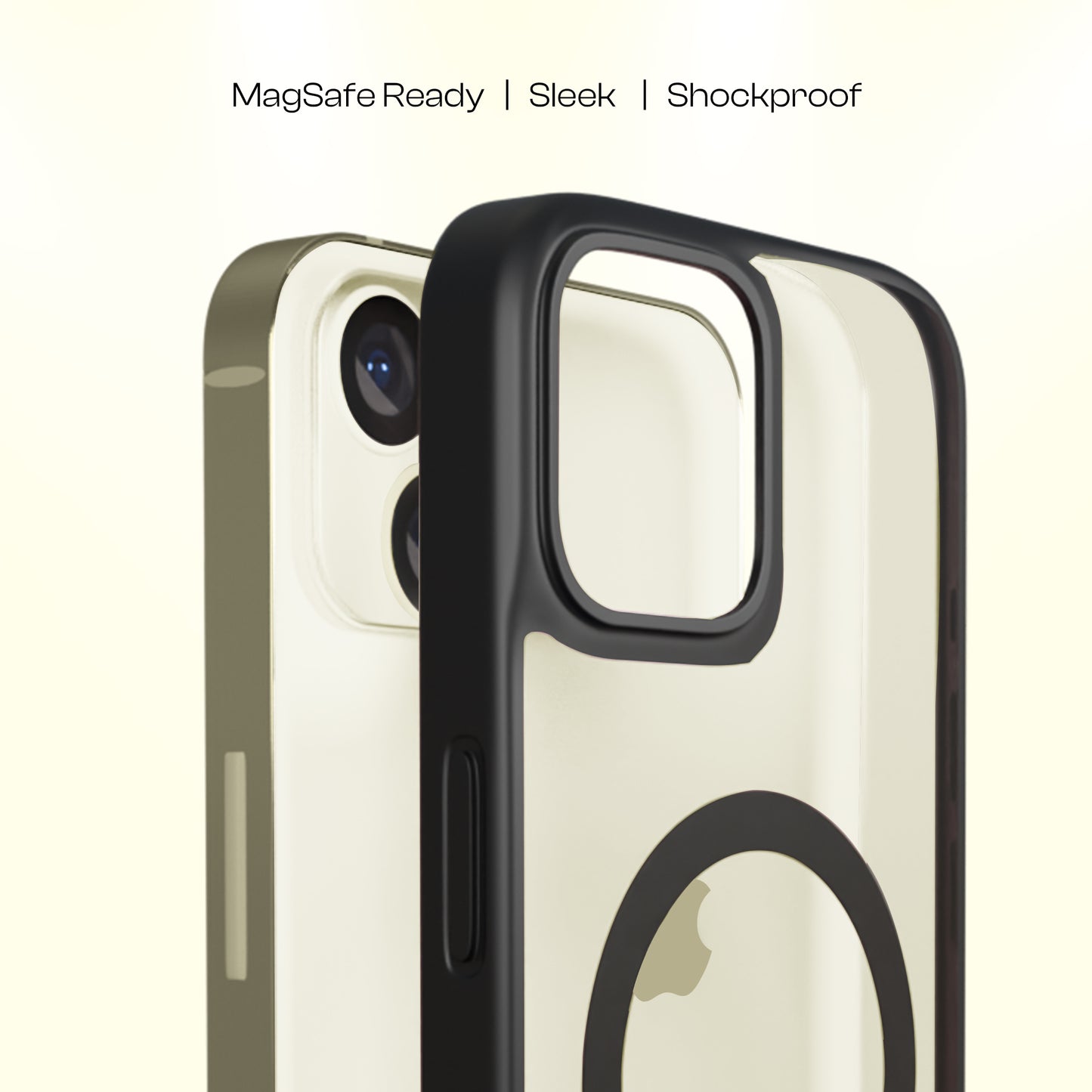 AirBorne - Mag-Safe Transparent Silicone Back Cover for iPhone 15