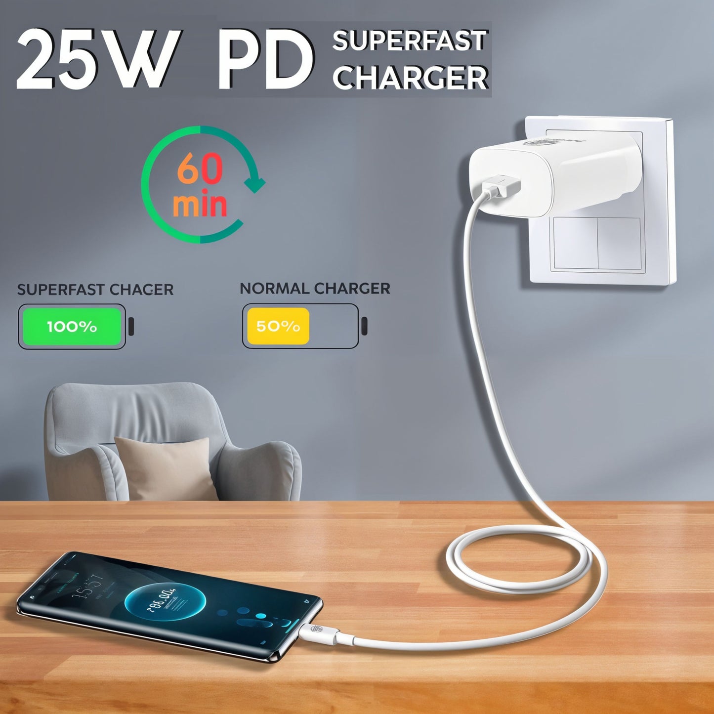 AirBorne – 25W PD Adaptor