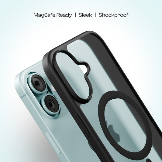 AirBorne - Mag-Safe Transparent Silicone Back Cover for iPhone 16
