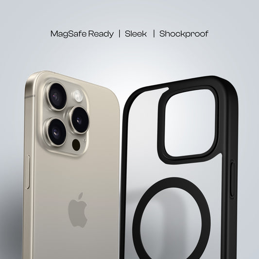 AirBorne - Mag-Safe Transparent Silicone Back Cover for iPhone 15pro