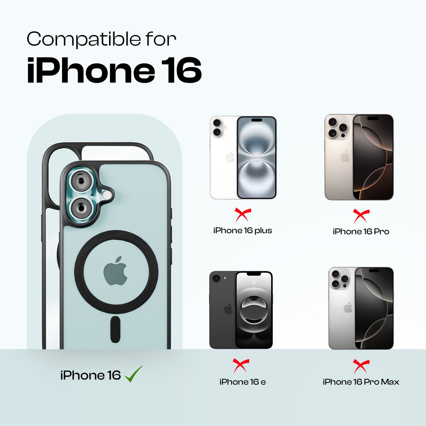 AirBorne - Mag-Safe Transparent Silicone Back Cover for iPhone 16
