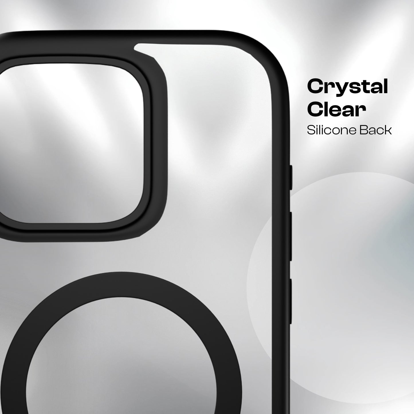 AirBorne - Mag-Safe Transparent Silicone Back Cover for iPhone 16pro