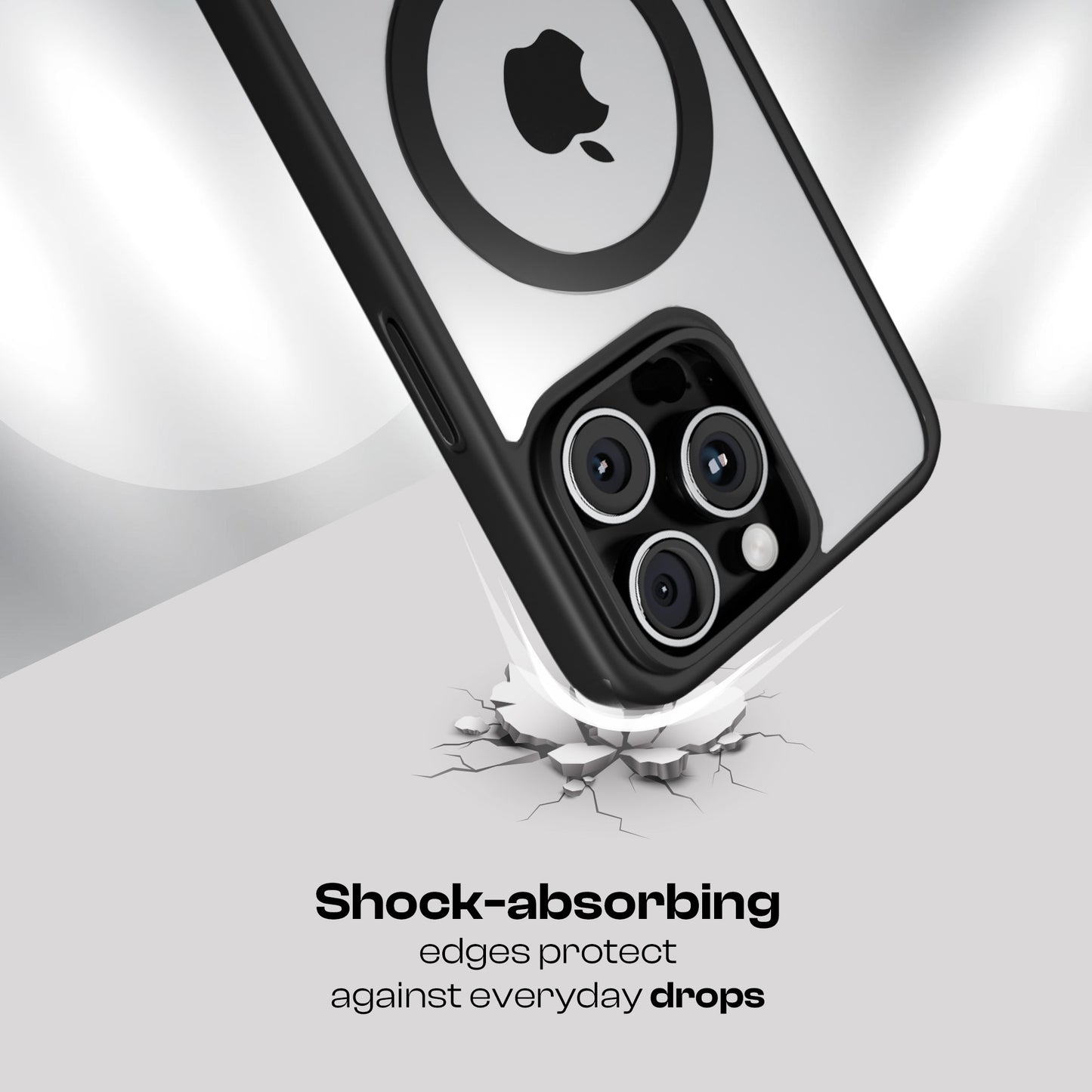 AirBorne - Mag-Safe Transparent Silicone Back Cover for iPhone 16pro