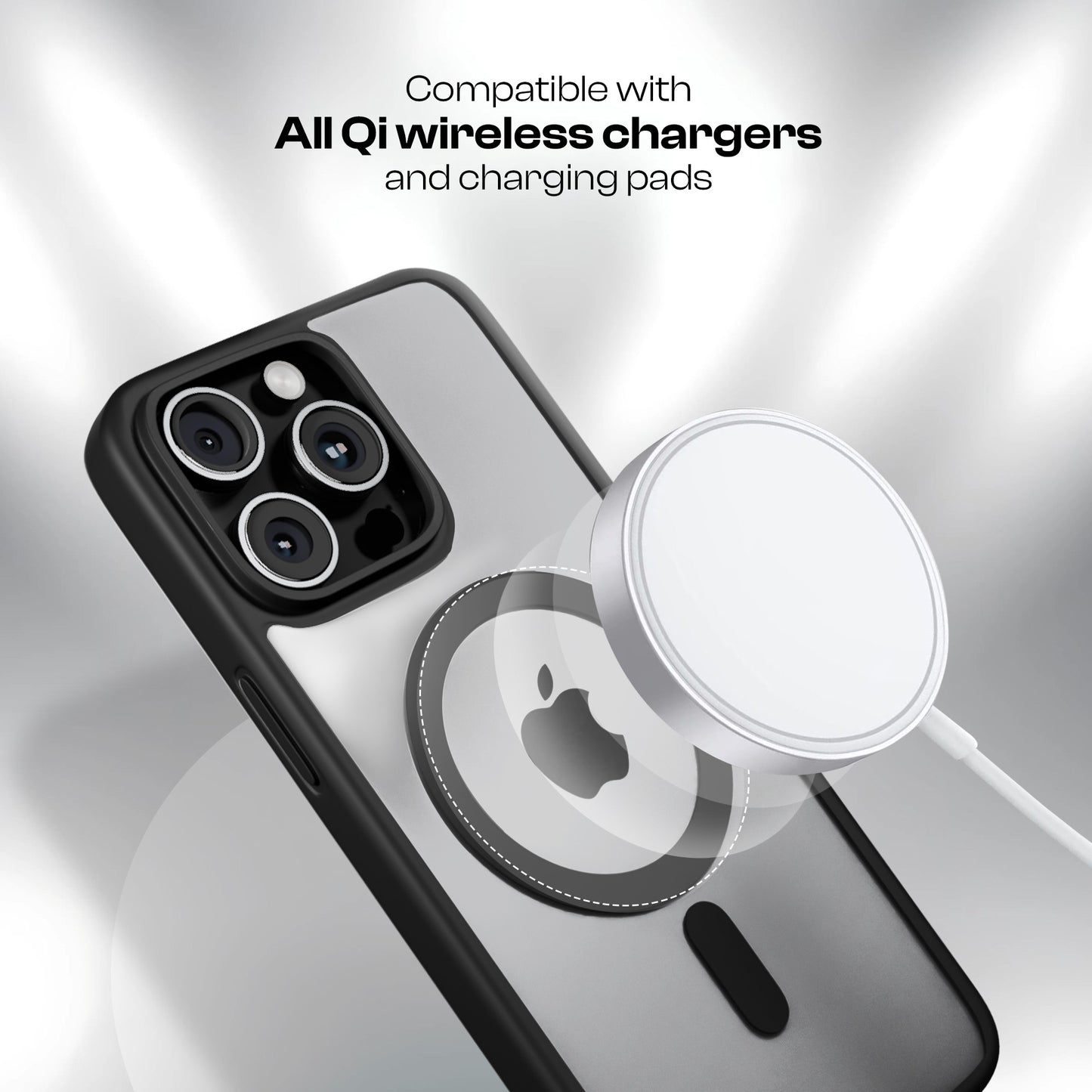 AirBorne - Mag-Safe Transparent Silicone Back Cover for iPhone 16pro