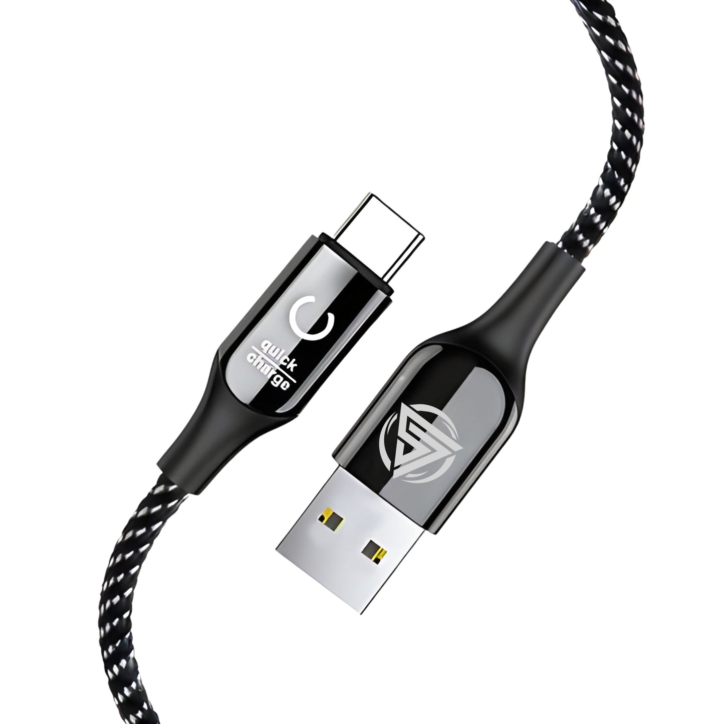 AirBorne – USB To Type C Braided Data Cable (Black)
