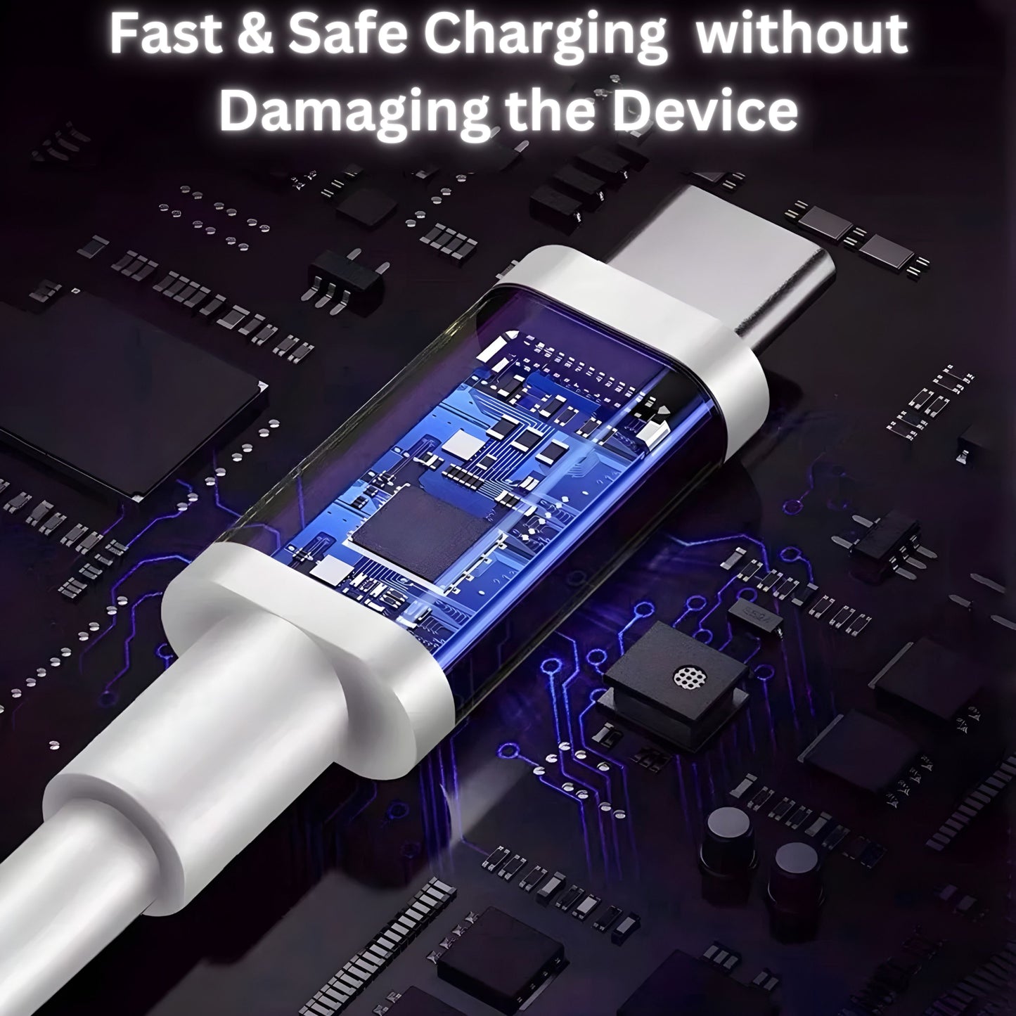 Airborne - 25W PD Adaptor & Supervooc Type C To C Data Cable Combo