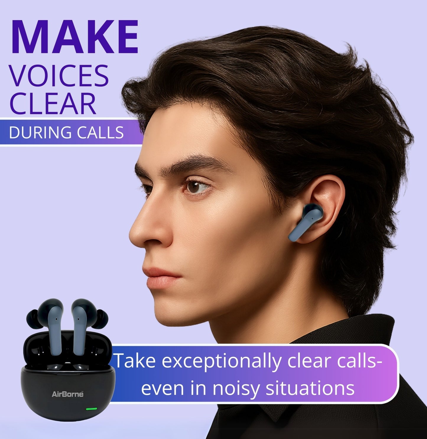 AirBorne – Ultrasonic Earbuds (Black)