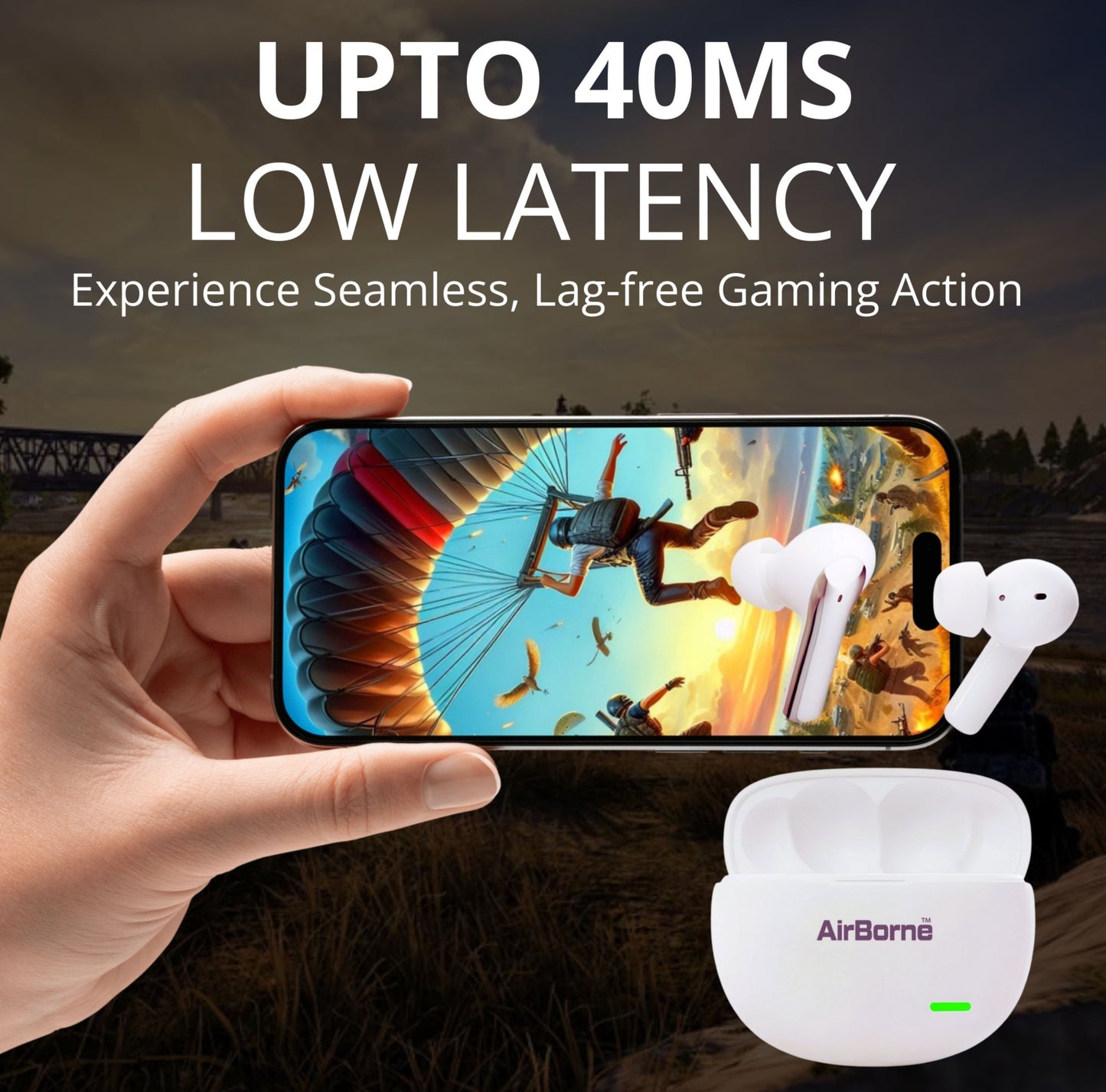 AirBorne – Ultrasonic Earbuds (White)