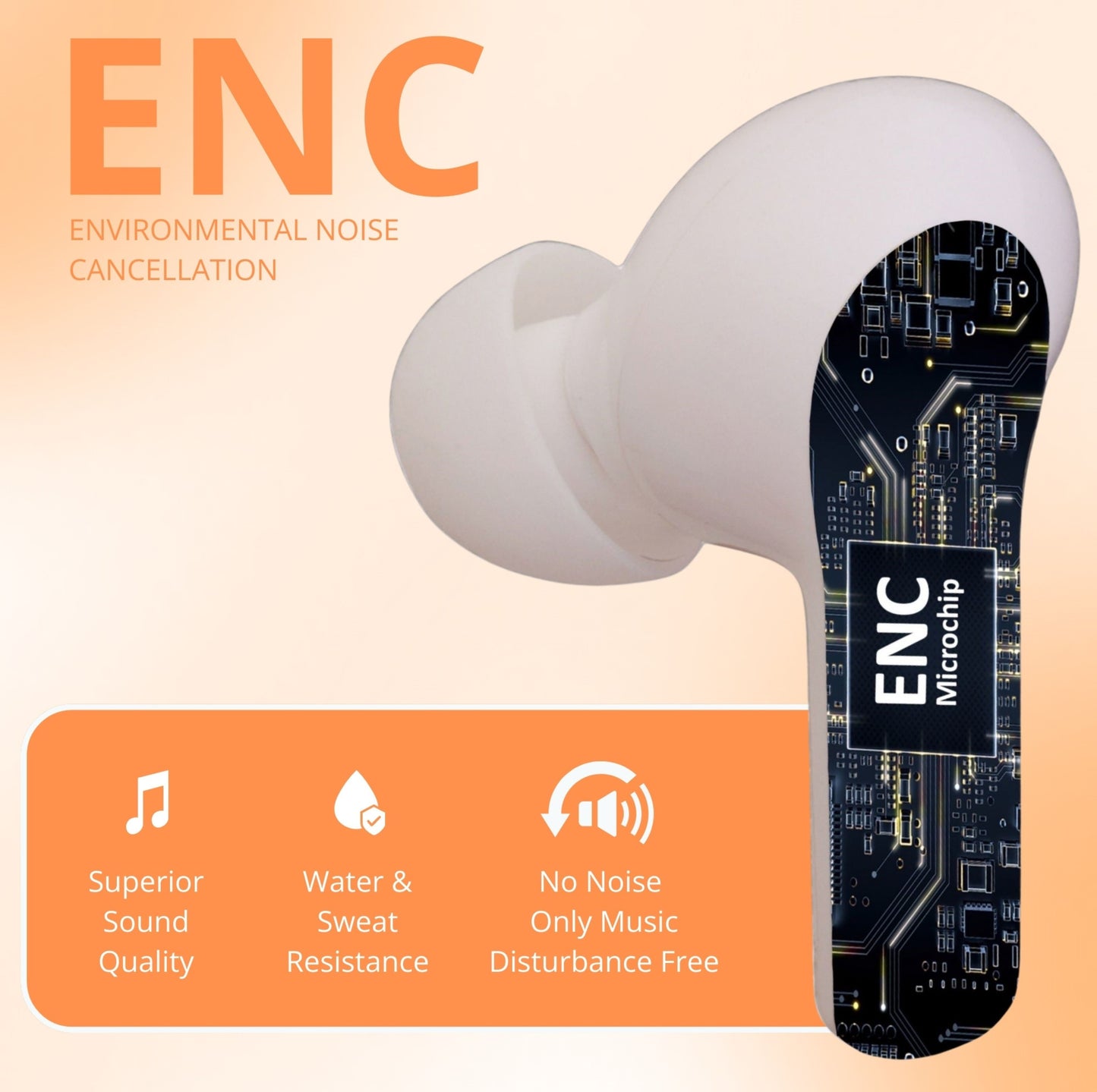 AirBorne – Ultrasonic Earbuds (White)