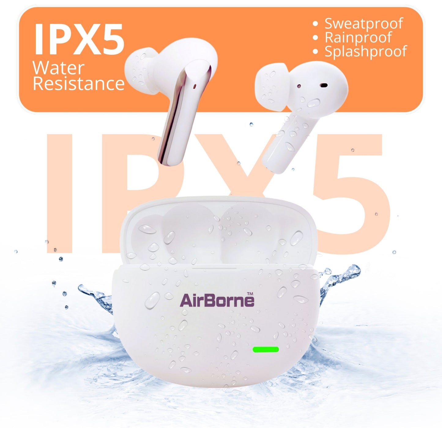 AirBorne – Ultrasonic Earbuds (White)