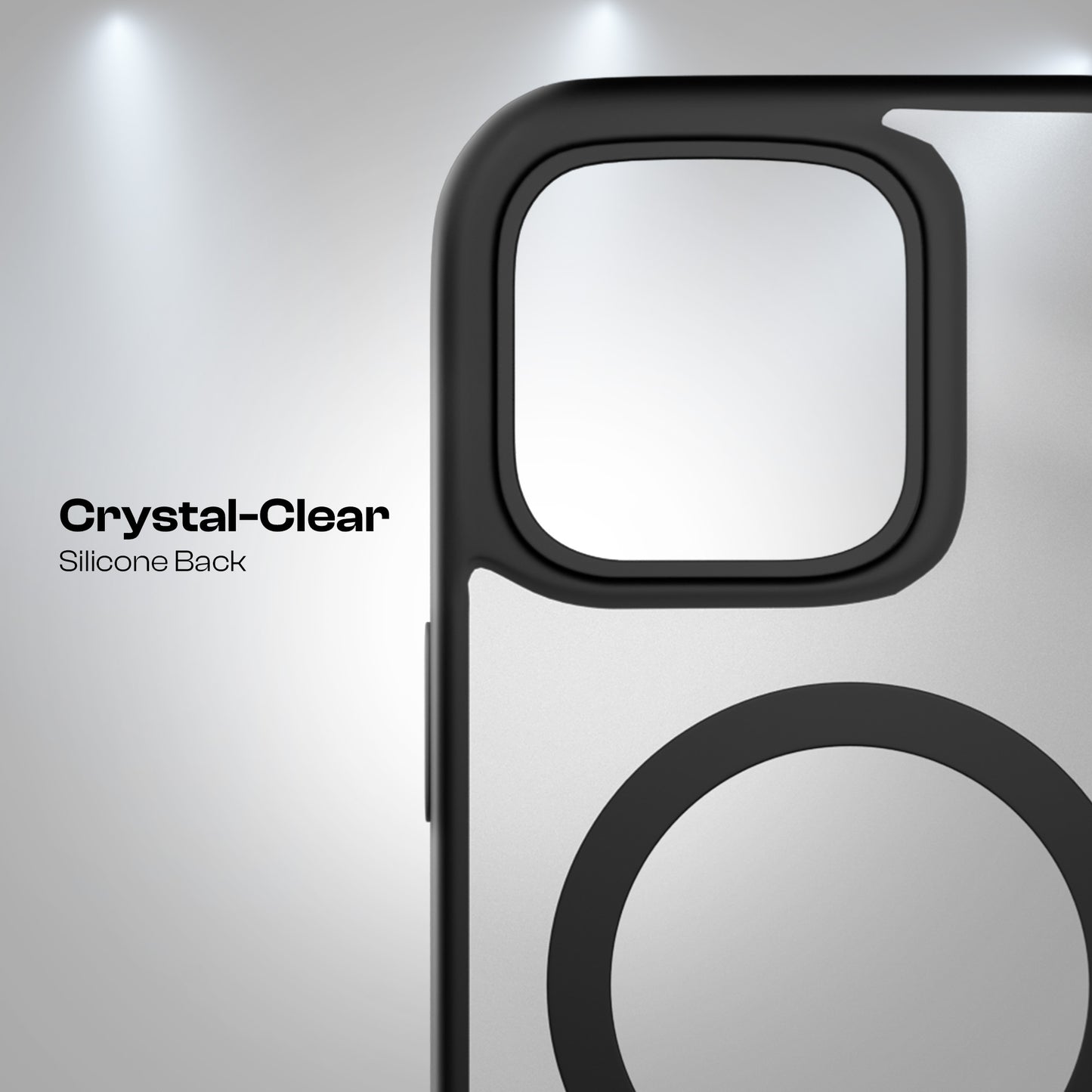 AirBorne - Mag-Safe Transparent Silicone Back Cover for iPhone 14 / 13