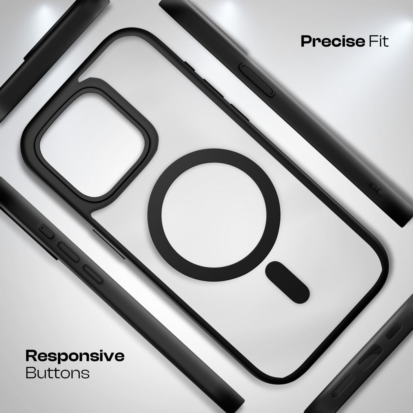 AirBorne - Mag-Safe Transparent Silicone Back Cover for iPhone 14 / 13