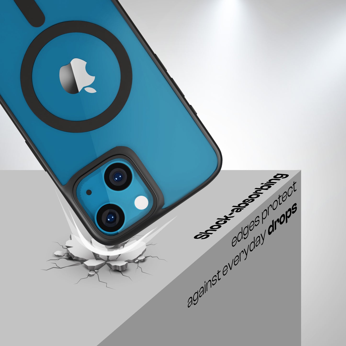 AirBorne - Mag-Safe Transparent Silicone Back Cover for iPhone 14 / 13