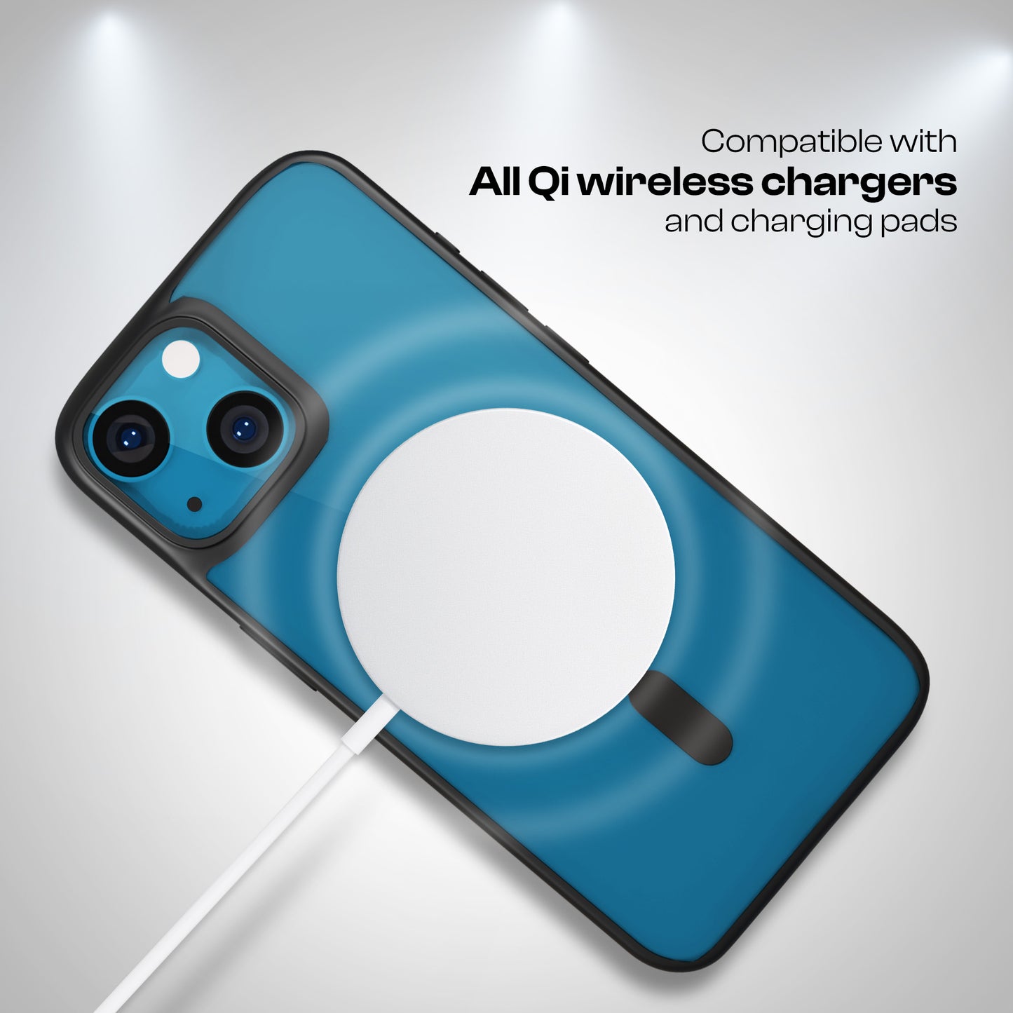 AirBorne - Mag-Safe Transparent Silicone Back Cover for iPhone 14 / 13