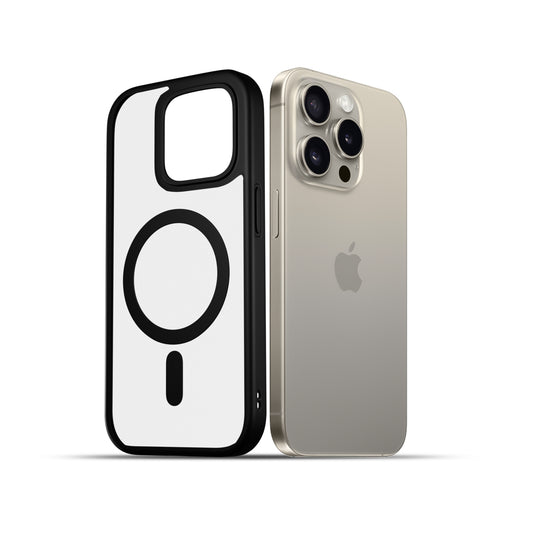 AirBorne - Mag-Safe Transparent Silicone Back Cover for iPhone 15pro