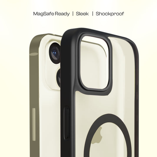 AirBorne - Mag-Safe Transparent Silicone Back Cover for iPhone 15