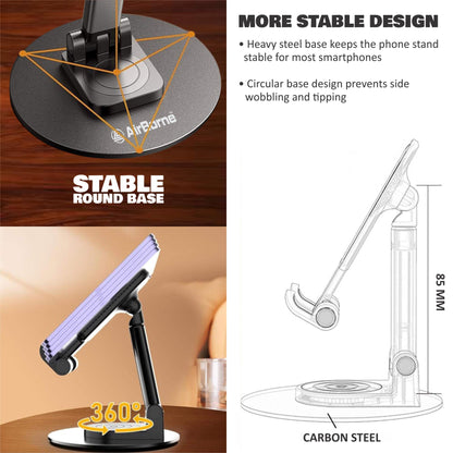 AirBorne - A2 360° Rotation Adjustable Cell Phone & Tab Stand