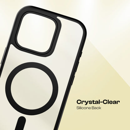 AirBorne - Mag-Safe Transparent Silicone Back Cover for iPhone 15