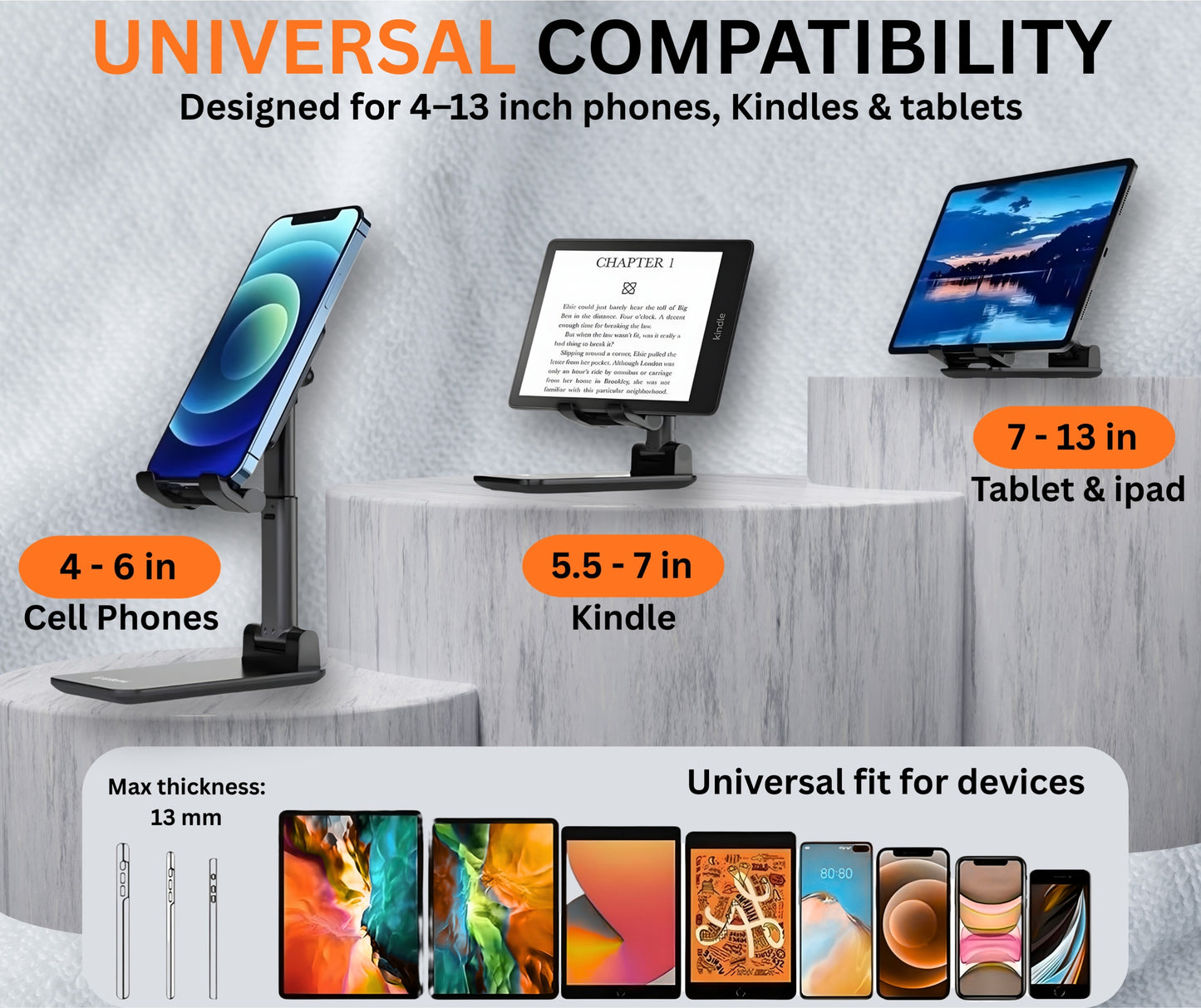 AirBorne - A1 Adjustable Cell Phone & Tab Stand