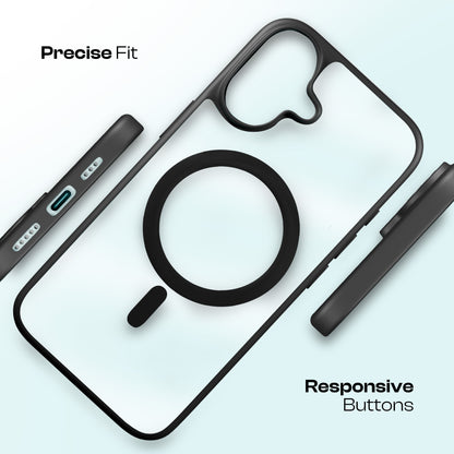 AirBorne - Mag-Safe Transparent Silicone Back Cover for iPhone 16