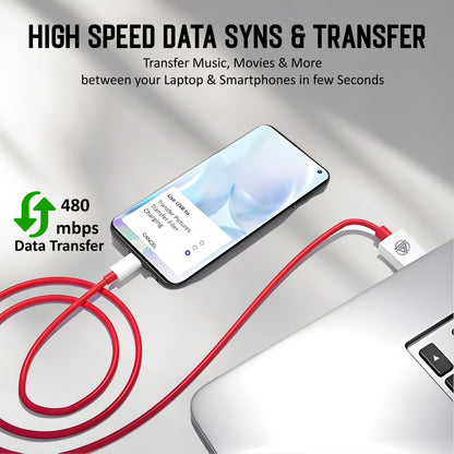 AirBorne – Supervooc USB To Type C Data Cable (Red)