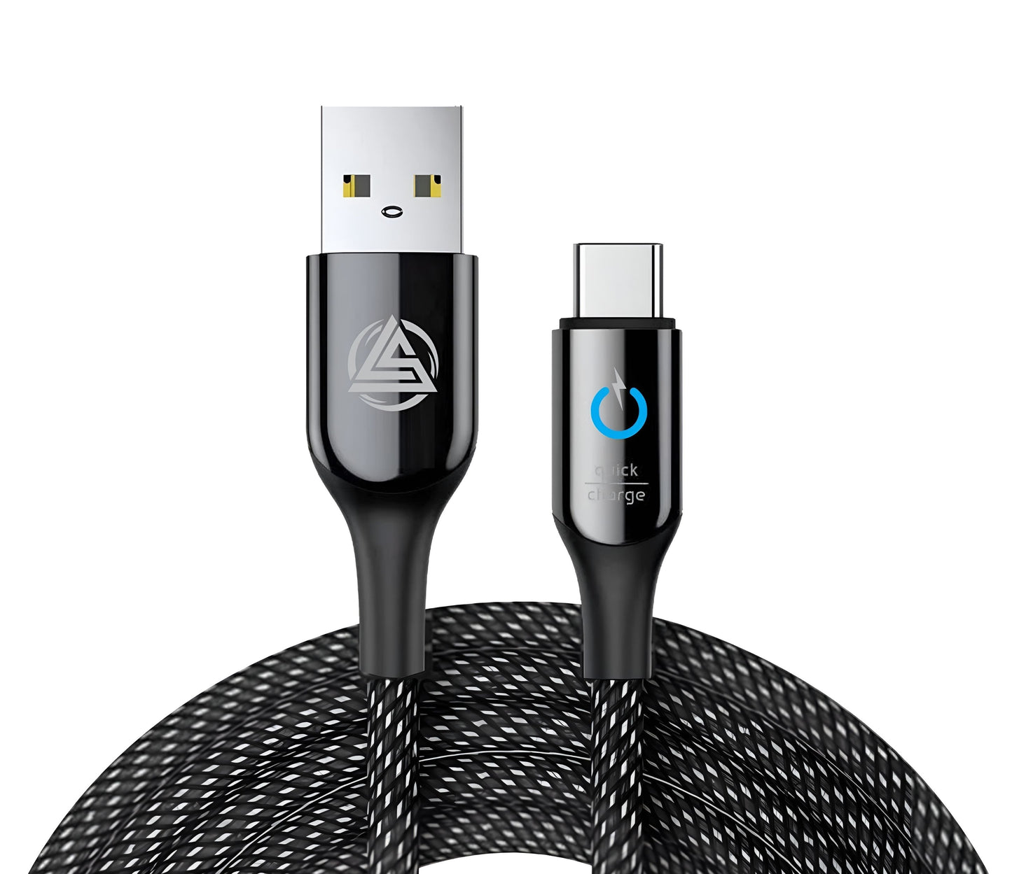 AirBorne – USB To Type C Braided Data Cable (Black)